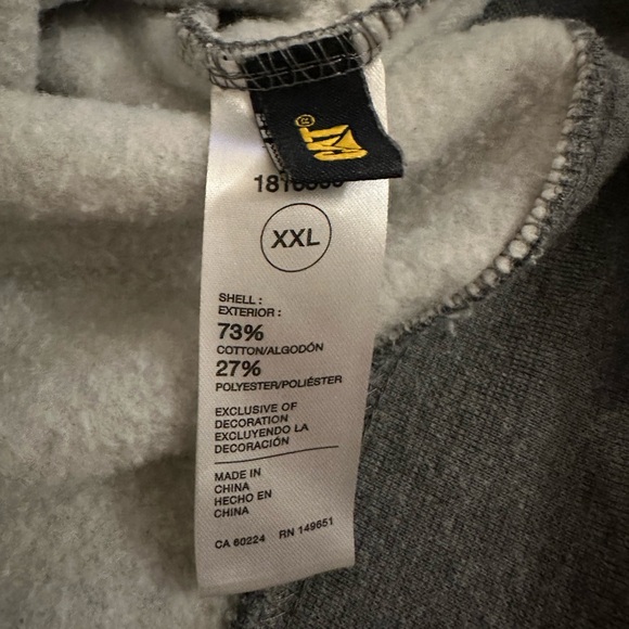 Men’s Caterpillar heavy Weight Hoodie Gray size XXL - Picture 6 of 13